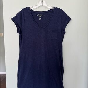 Levi's Women's Navy Blue V-Neck t Shirt Dress sz M
